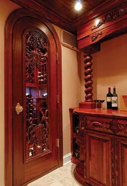 Lisa Weiss' wine cellar (Courtesy of Kevin) 