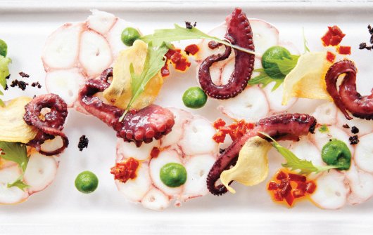 Octopus carpaccio