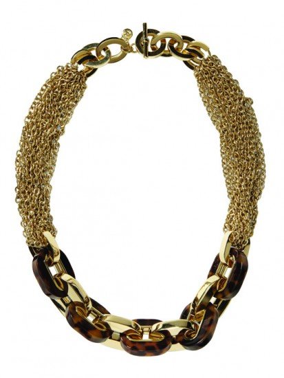 MK Multi-Chain Link Toggle Necklace from piperlime.com.