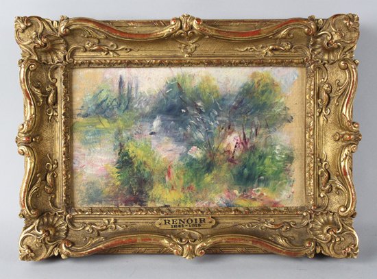 "Paysage bords de Seine" by Pierre-Auguste Renoir