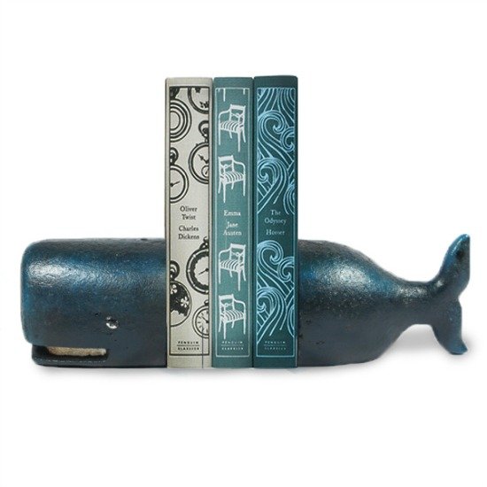 Red Barn Whale Bookend