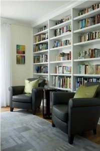 Home design: home library.