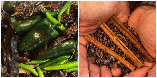 Mexican peppers, cinnamon and cocoa nibs for the / Photo Courtesy of Lickinghole Creek