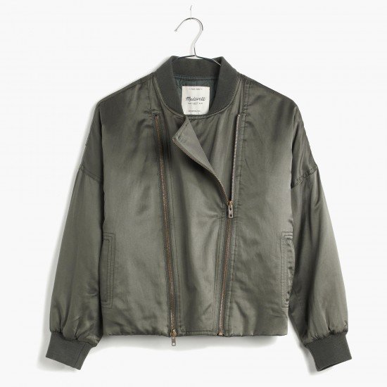 Biker bomber jacket, $148.50 (on sale for $103. 95); madewell.com