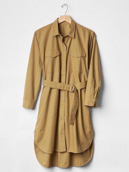 Belted Shirtdress, $79.95 (on sale now for $55.97); photo courtesy of gap.com