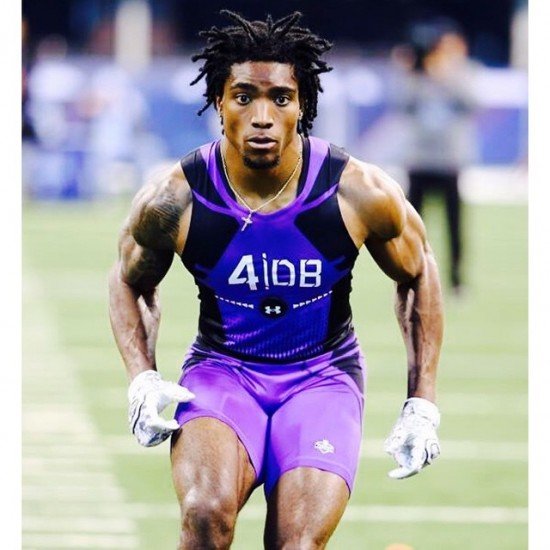 Ashburn's Alex Carter at the 2015 NFL Combine. Photo courtesy of Alex Carter.
