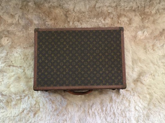 Louis Vuitton hardcase luggage from the 1940s, now available for sale at Instant Vintage 78. Photo courtesy of Whitney Stringer PR.