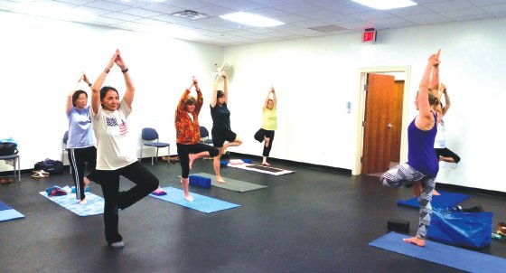 Yoga class at Inova Health System