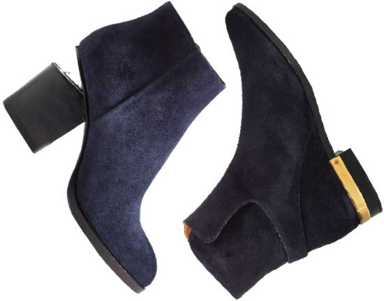 Alexander Wang Gabi Boots, $650, nordstrom.com; Chloe Drew Suede Ankle Boots, $960, matchesfashion.com