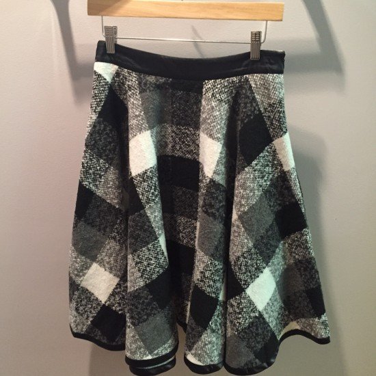Plaid skirt, $49; photo courtesy of Angela Bobo