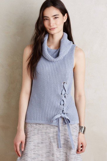 Lace-Up Turtleneck Tank, $98; anthropologie.com