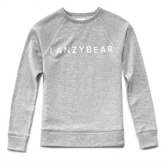 Sweatshirt, $64, light grey online/ medium grey in stores Feb 22; photo courtesy of Moki Media