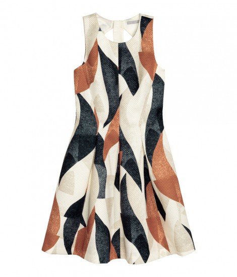 Patterned Dress, $49.99; hm.com