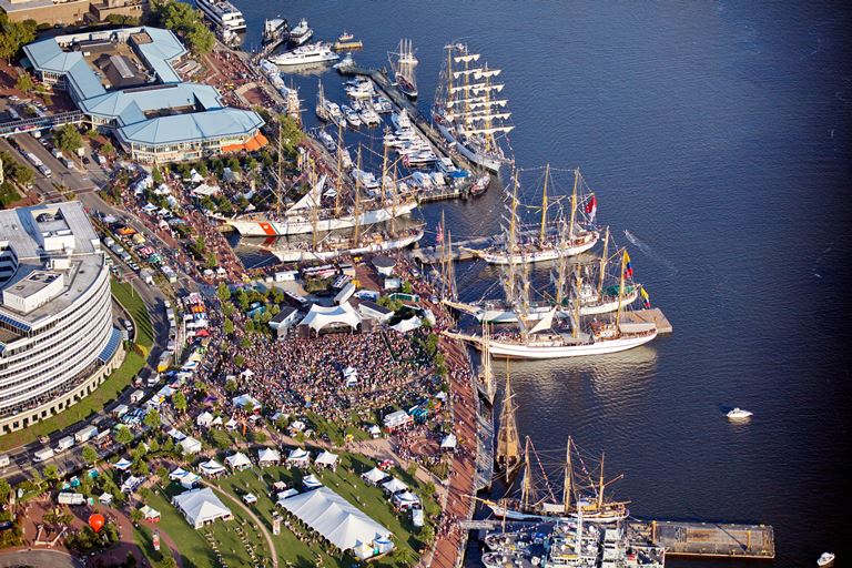 Harborfest from above