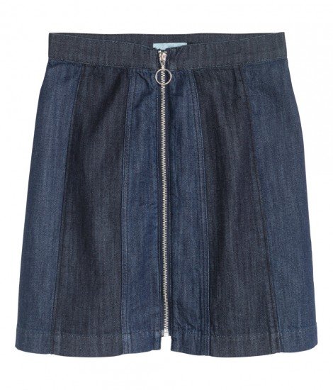Denim Skirt, $29.99; photo courtesy of hm.com