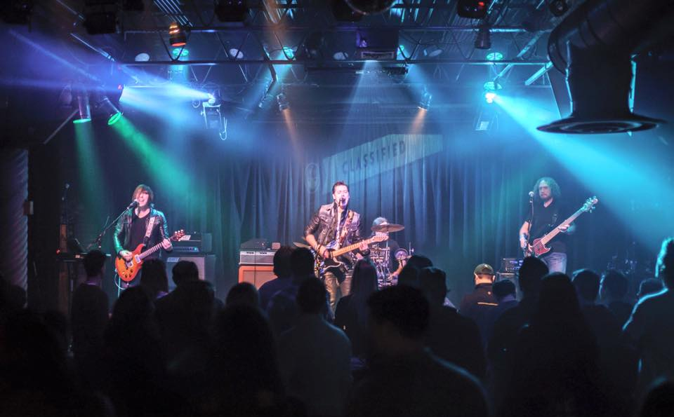 The band, Classified Frequency, playing at the 2016 Mid-AtlanticBand Battle at Jammin Java.
