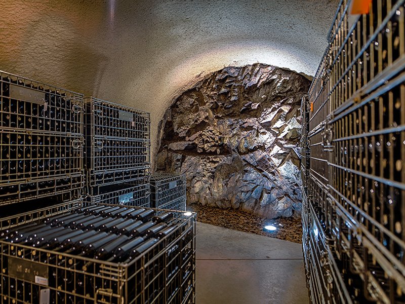 "We just call it the cave," says Jarad Slipp of this room with 24,000 wines at RdV / Photo by Rey Lopez