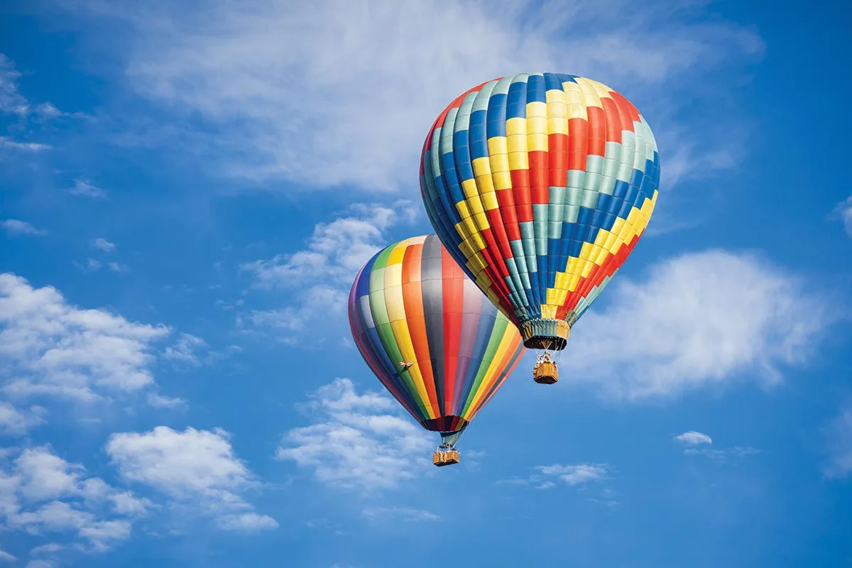 hot air balloons
