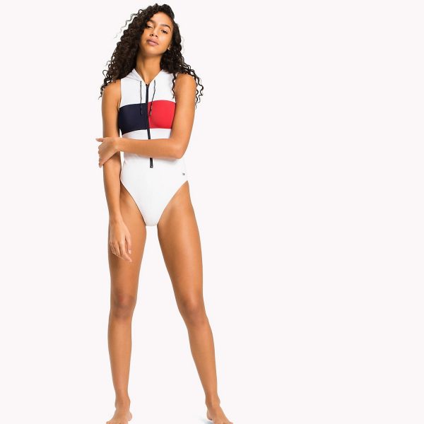 Hooded One-Piece Bathing Suit