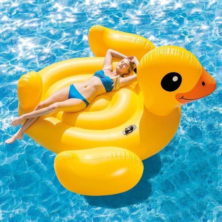Intex Inflatable Mega Yellow Duck Island Float
