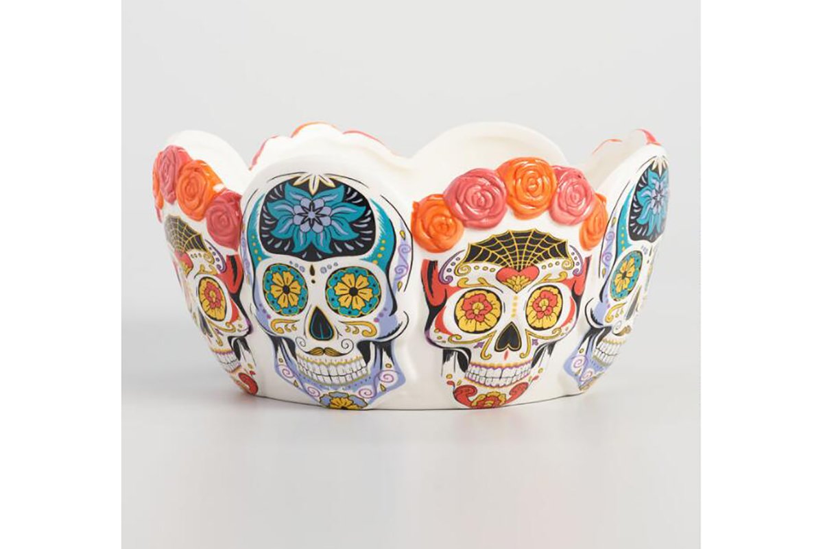 Los Muertos Ceramic Candy Bowl, World Market; $19.99. 