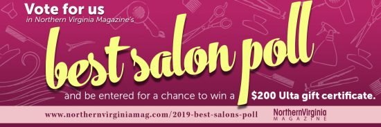 Vote for best salons Twitter post