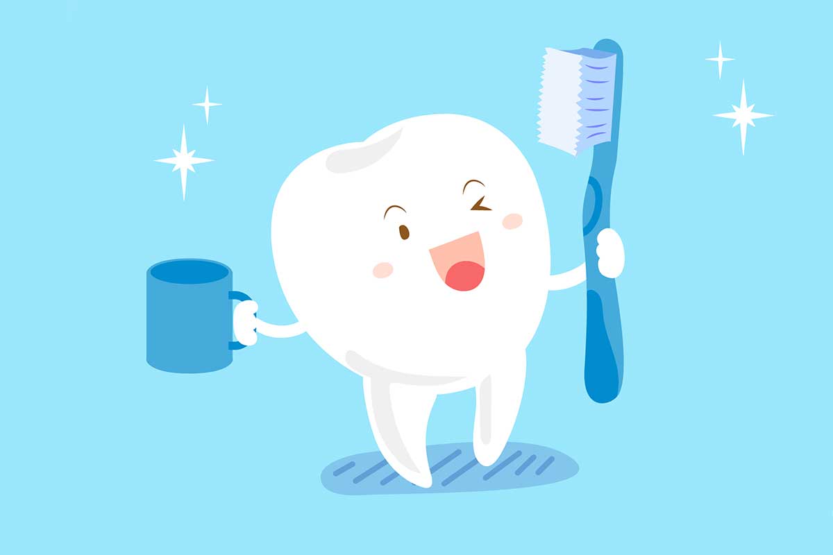 happy tooth illustration