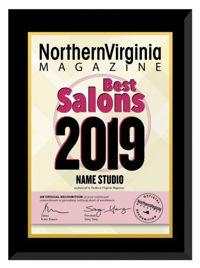 Best salons 2019 Plaque