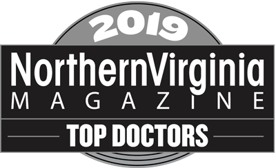 Northern Virginia Magazine 2019 Top Doctor Badge -bw