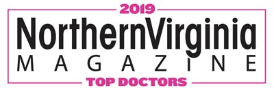 Northern Virginia Magazine 2019 Top Doctor Badge -alt pink