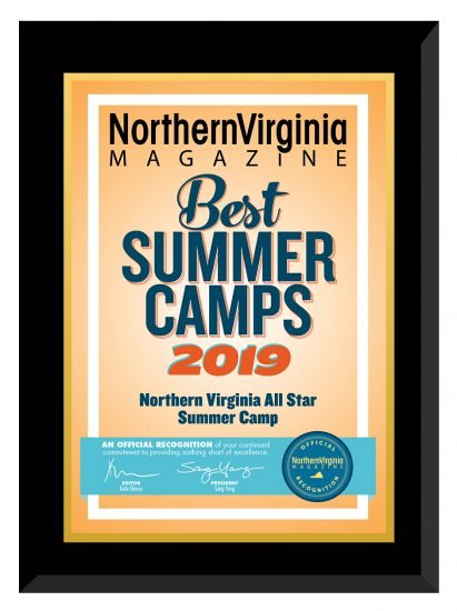 2019 Best Summer Camps plaque