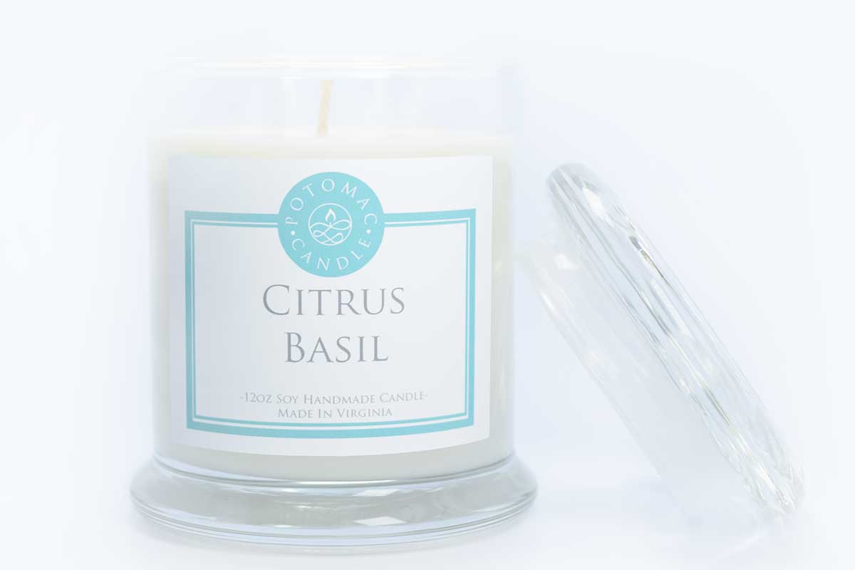 citrus basil candle