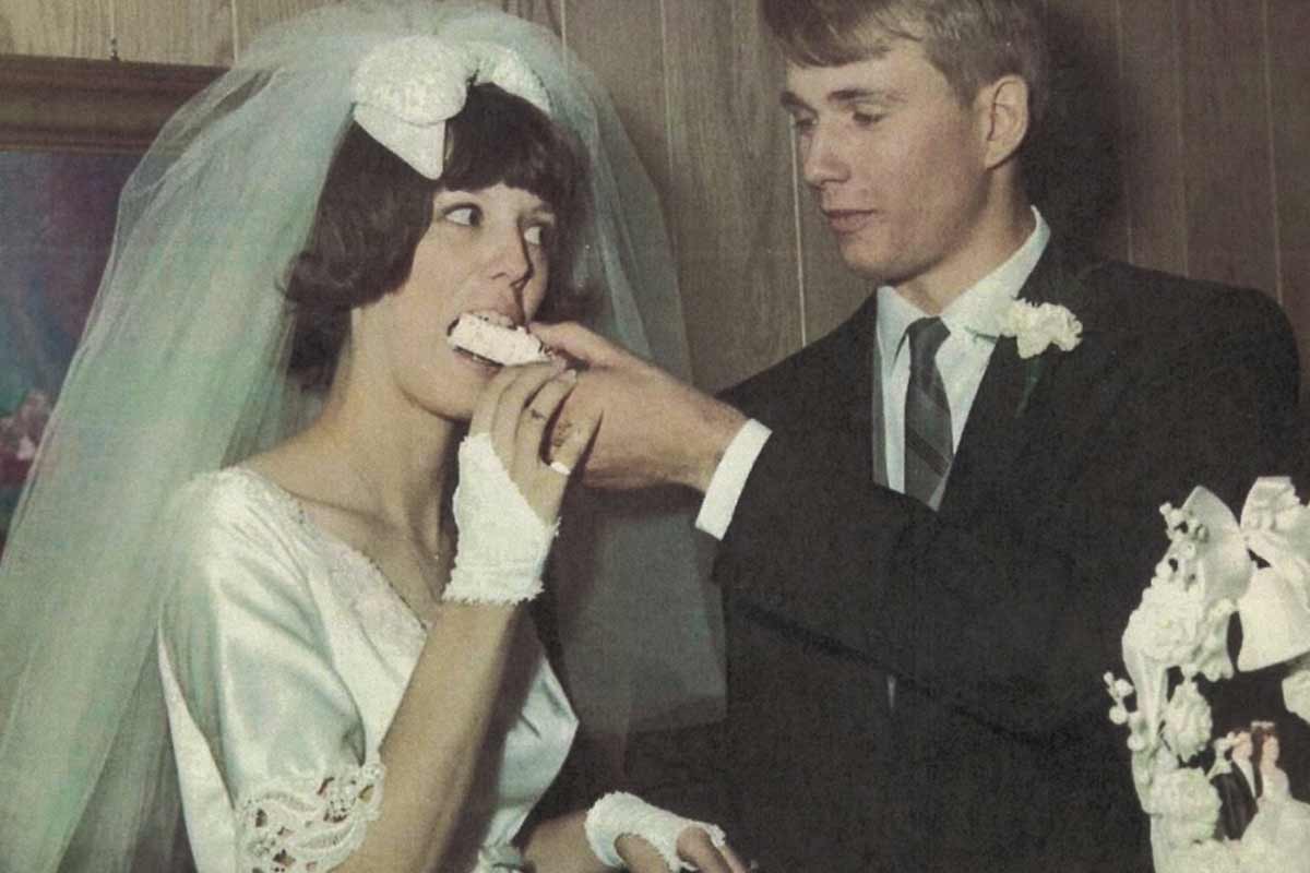 patsy and randy norton on wedding day