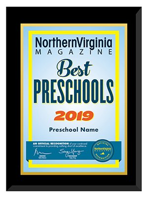2019 Best Preschool plaque