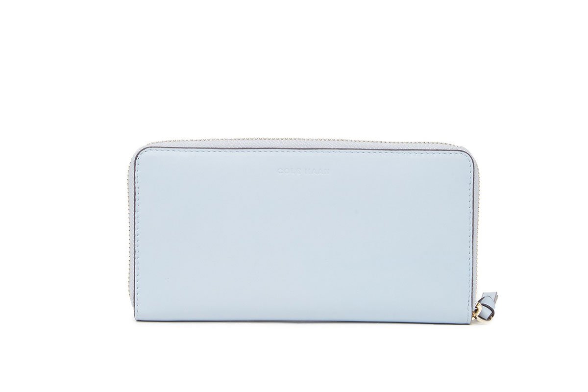 light blue wallet