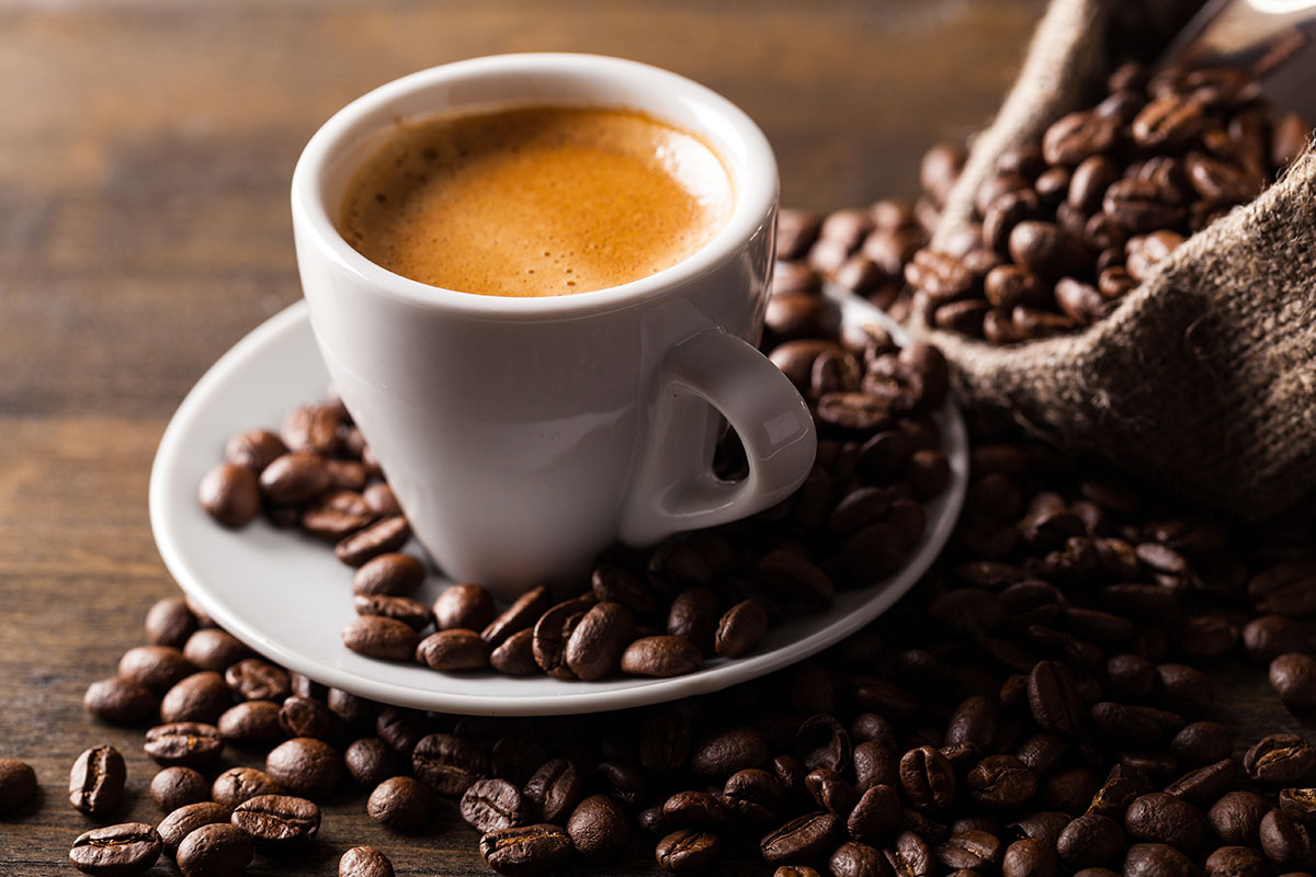 coffee beans and caffeine