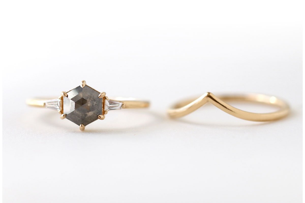 two simple rings from jamie park jewelry