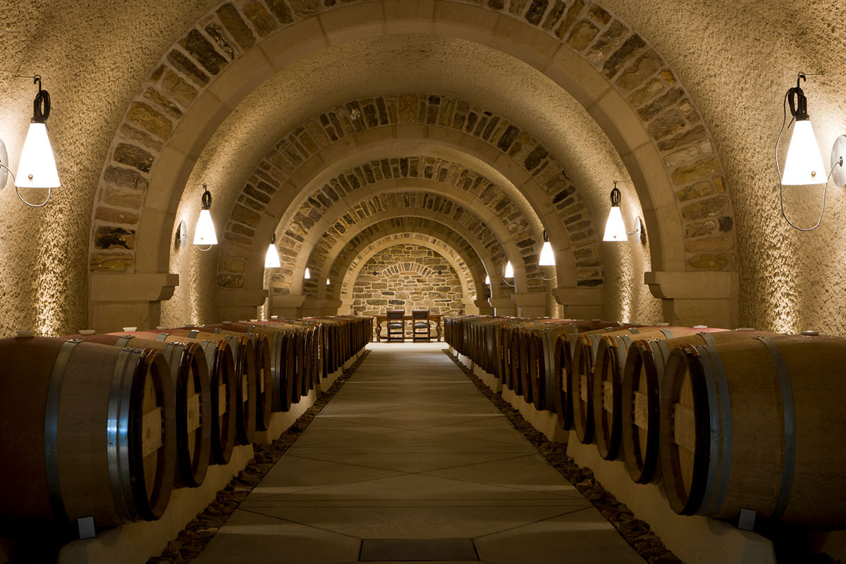 inside cellars of RdV Vineyard