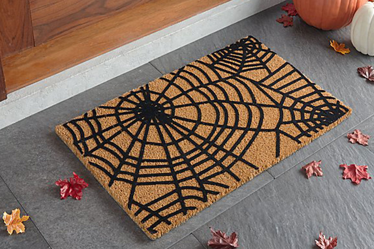 spider web doormat
