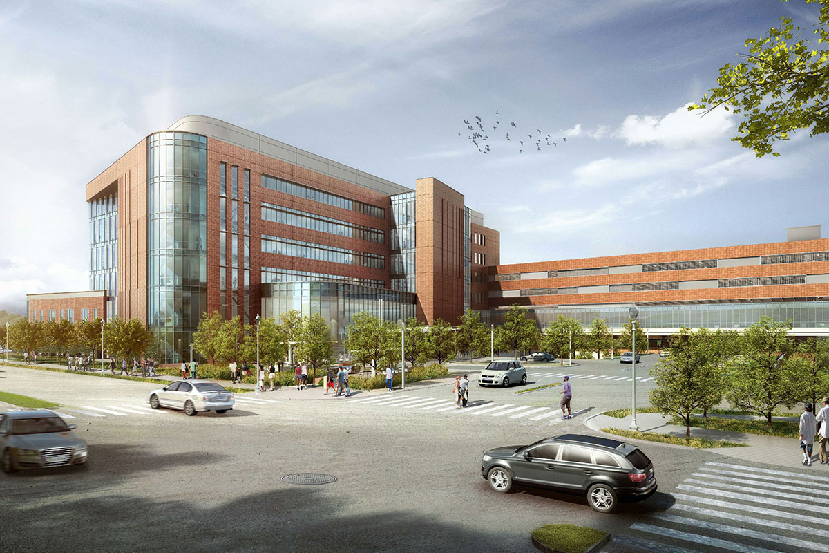 virginia hospital center exterior rendering