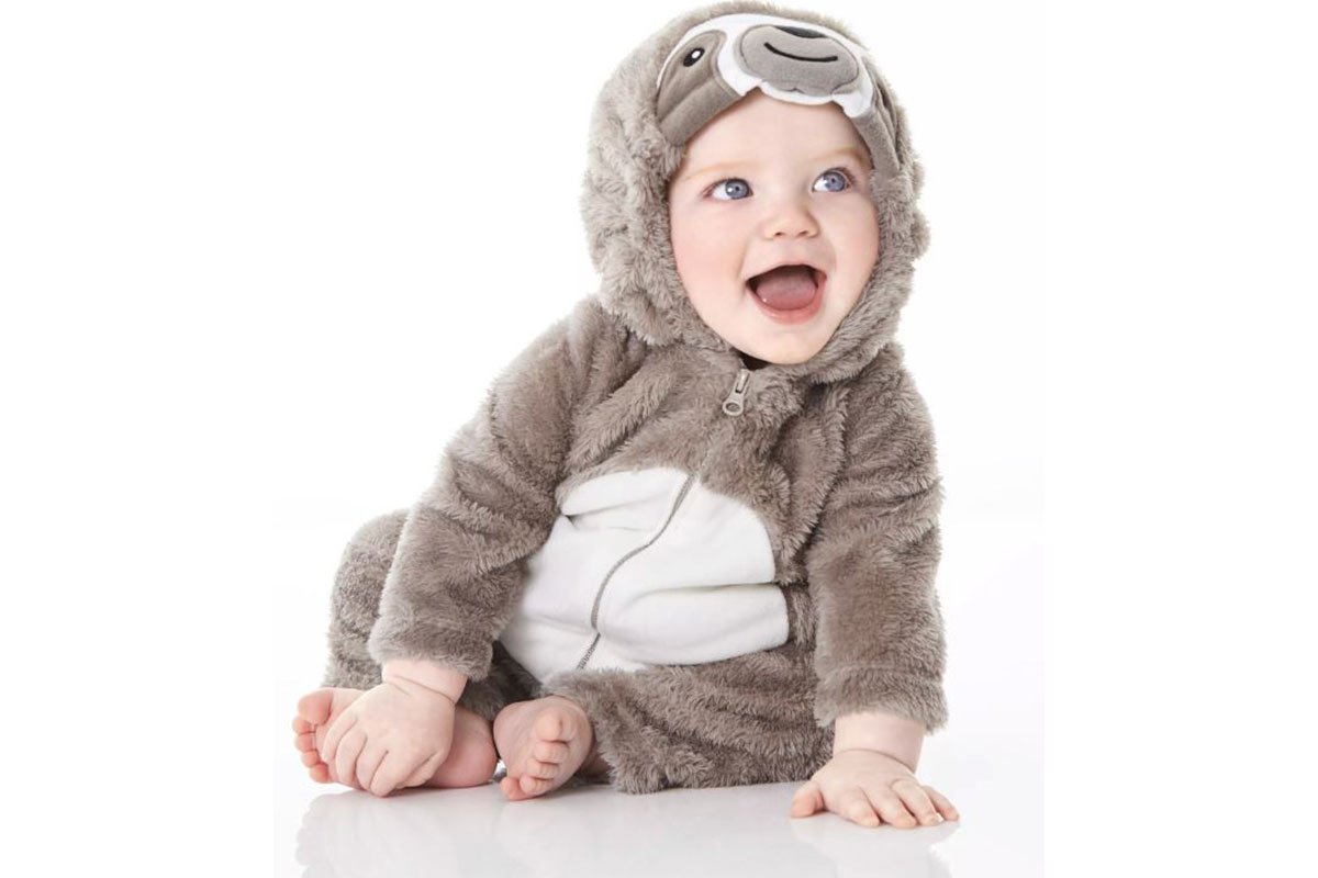 baby in sloth costume