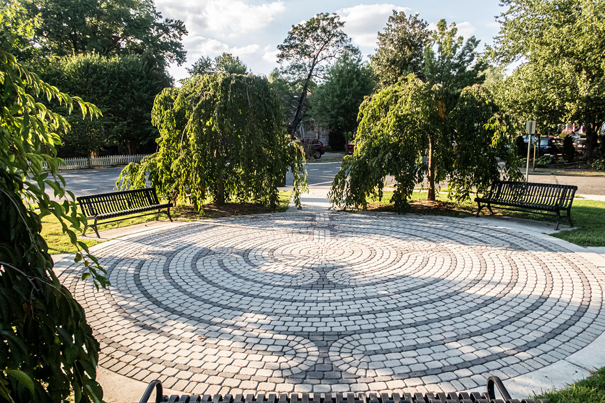 labyrinth in park