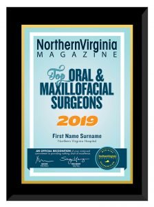 Official 2019 Top oral surgeon Plaque