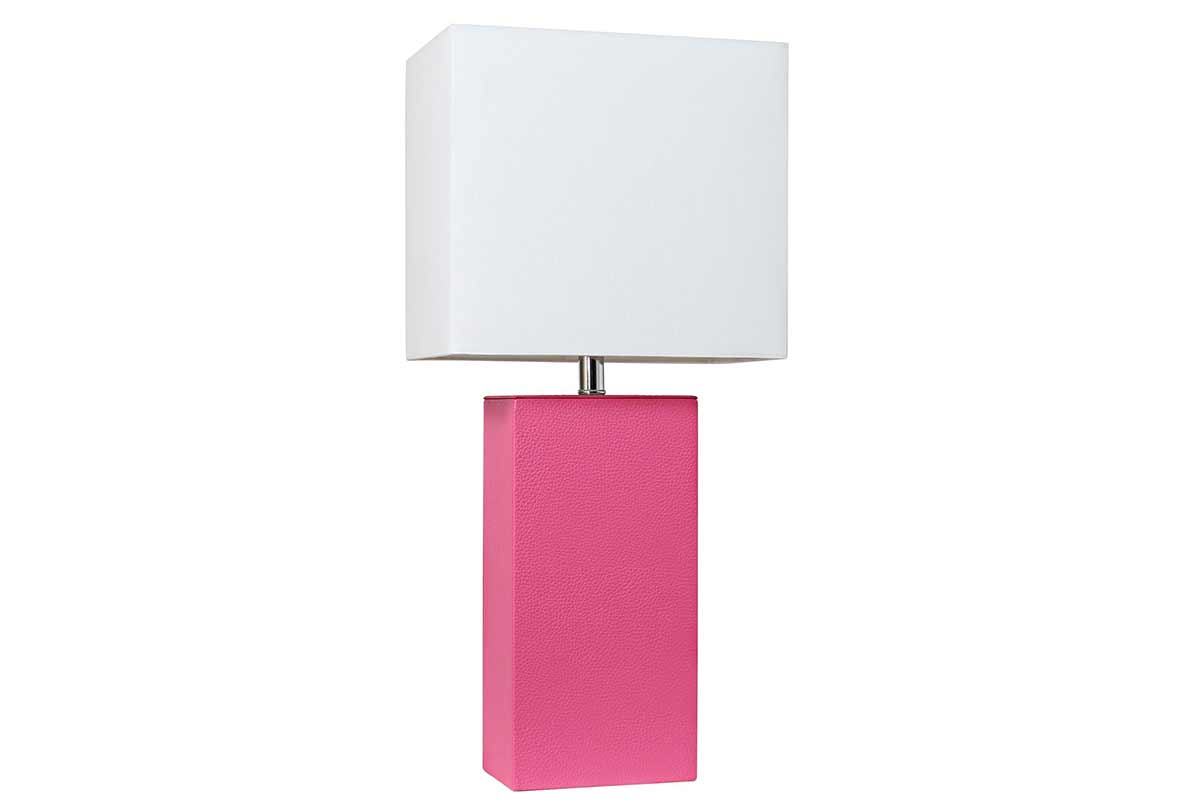 elegant designs hot pink leather table lamps