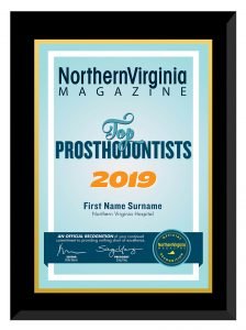 Official 2019 Top Prosthodontists Plaque