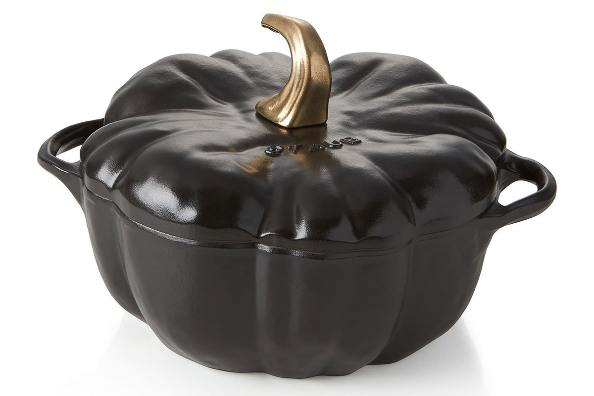 black pumpkin casserole dish