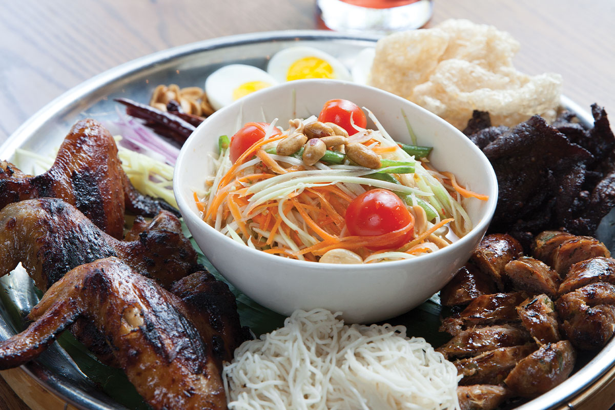 thai chicken wing food