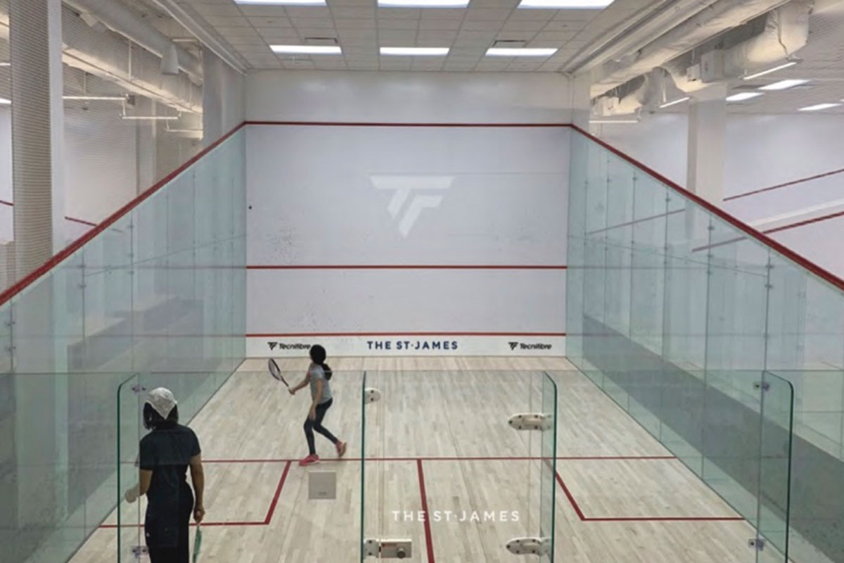 squash courts in st. james