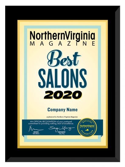 2020 official best salon plaque