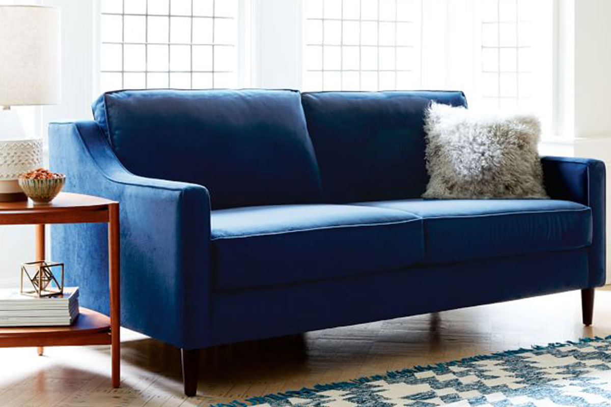 navy blue couch